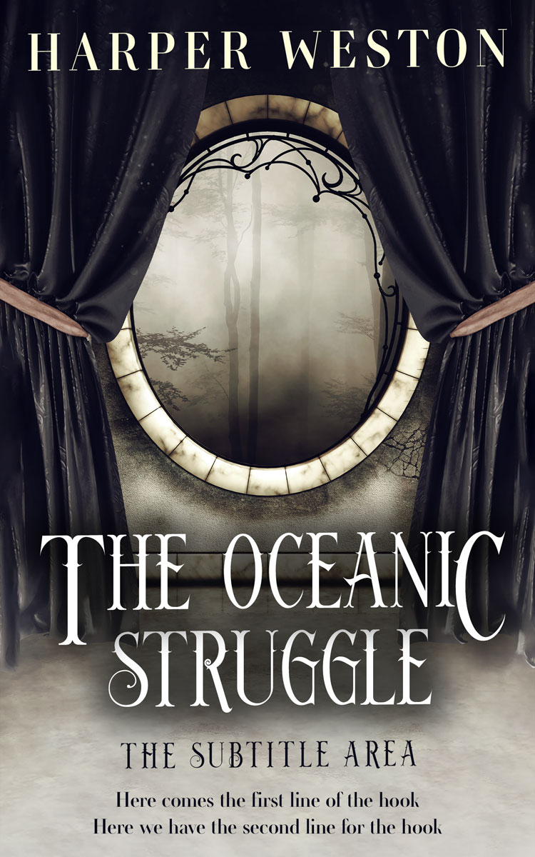 2D view of Ash #23397 - Premade Fantasy Book Cover