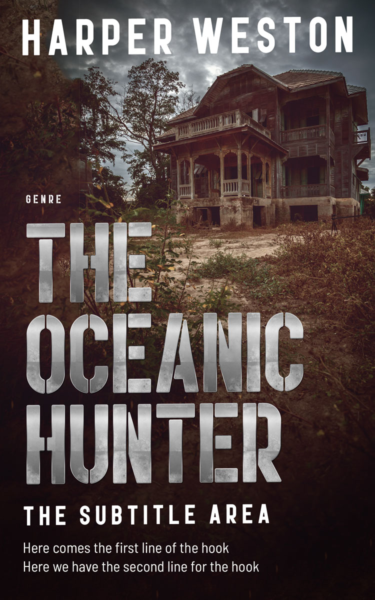 2D view of Cocoa Brown #23409 - Premade Fantasy Book Cover