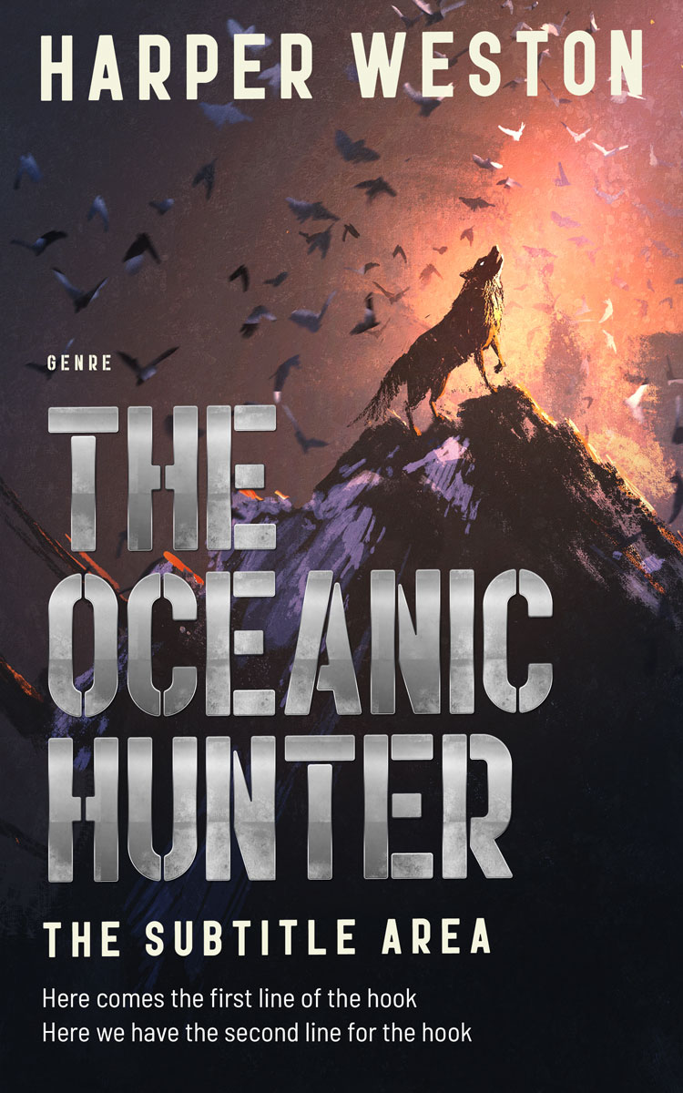 2D view of Eunry #23410 - Premade Horror Book Cover