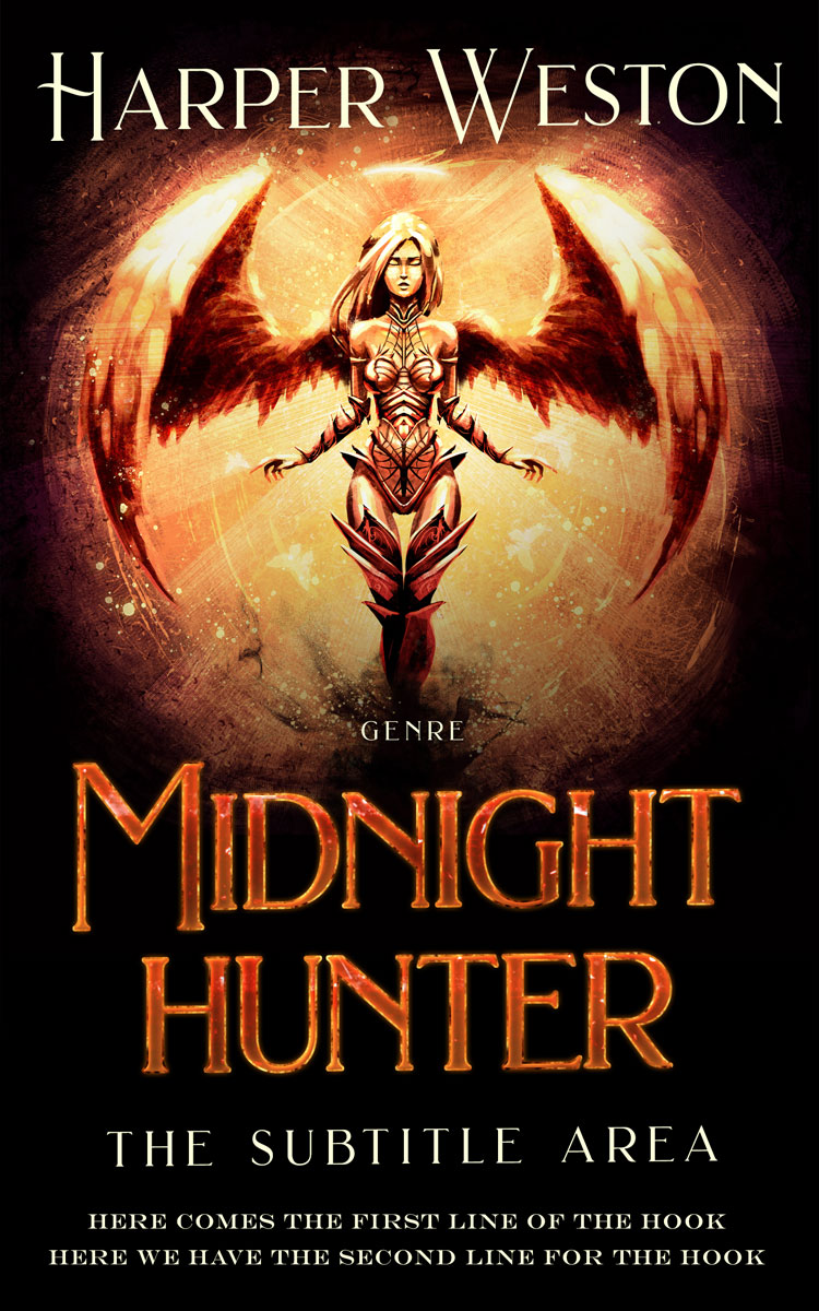 2D view of Asphalt #23432 - Premade Fantasy Book Cover