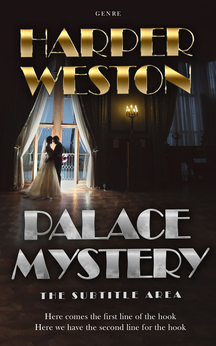 2D view of Cocoa Brown #23451 - Premade Romance Book Cover