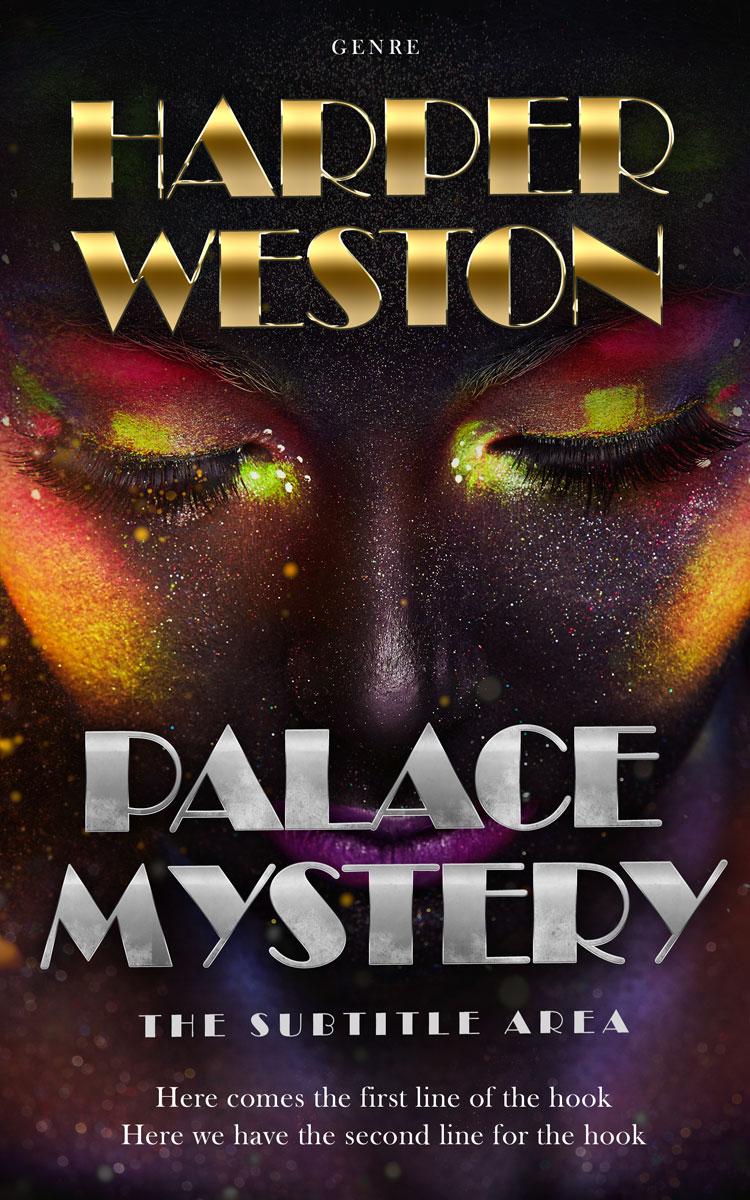 2D view of Cocoa Brown #23453 - Premade Fantasy Book Cover