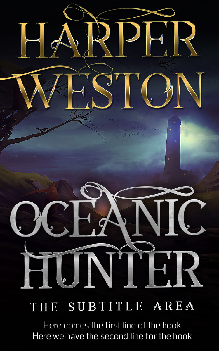 2D view of Premade Fantasy Book Cover - Woodsmoke