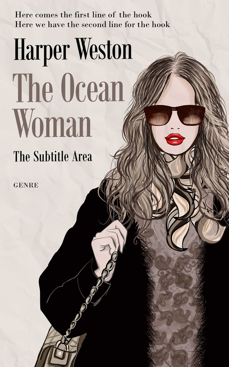 2D view of Premade Chick Lit Book Cover - Zeus