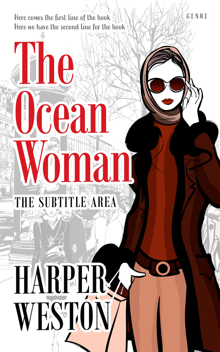 2D view of Premade Chick Lit Book Cover - Crowshead