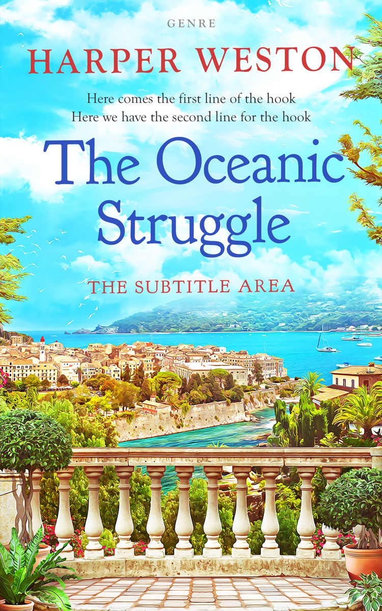 2D view of Jagged Ice #23503 - Premade Literary Fiction Book Cover