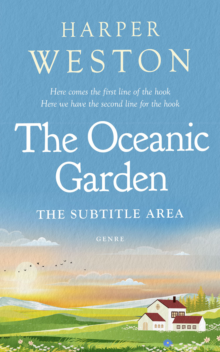 2D view of Premade Literary Fiction Book Cover - Glacier