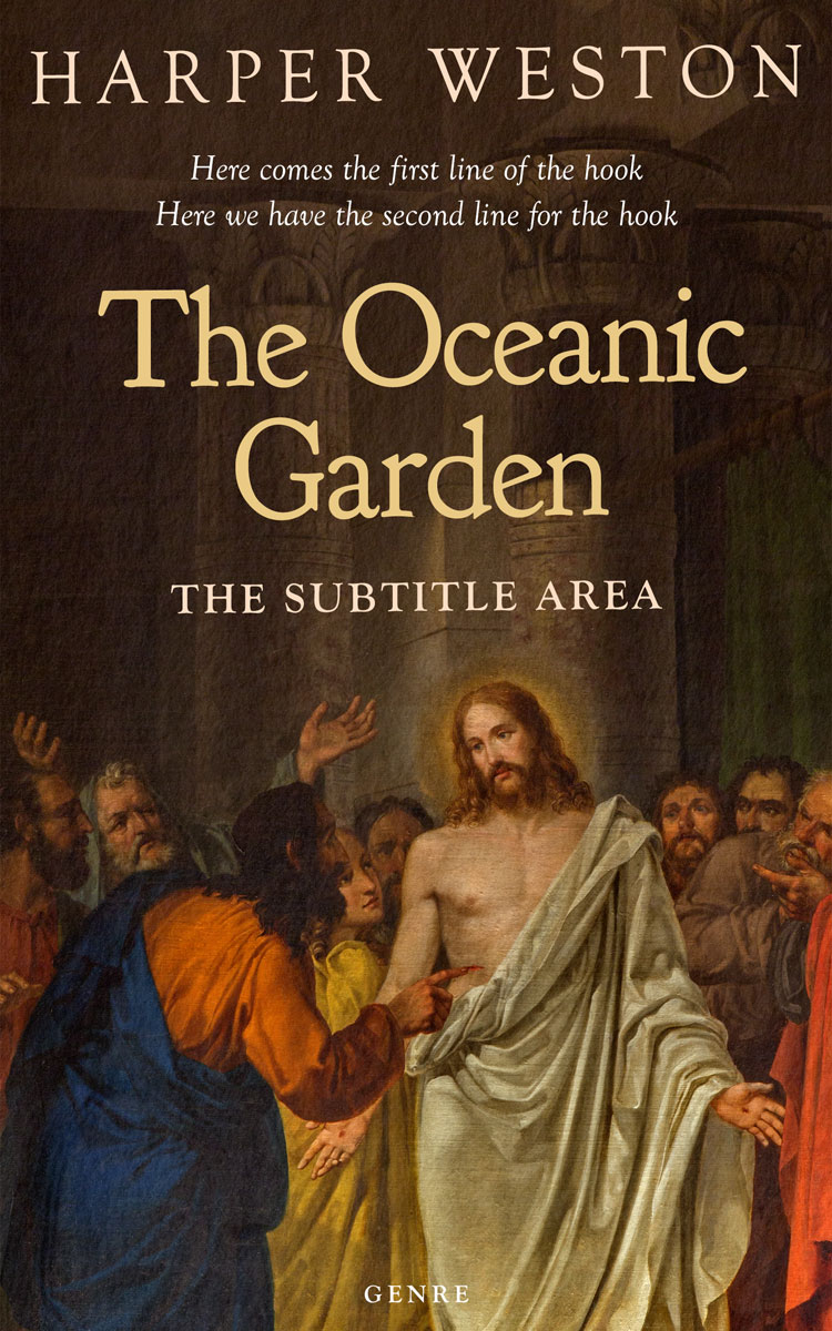 2D view of Premade Religion & Spirituality Book Cover - Black Marlin