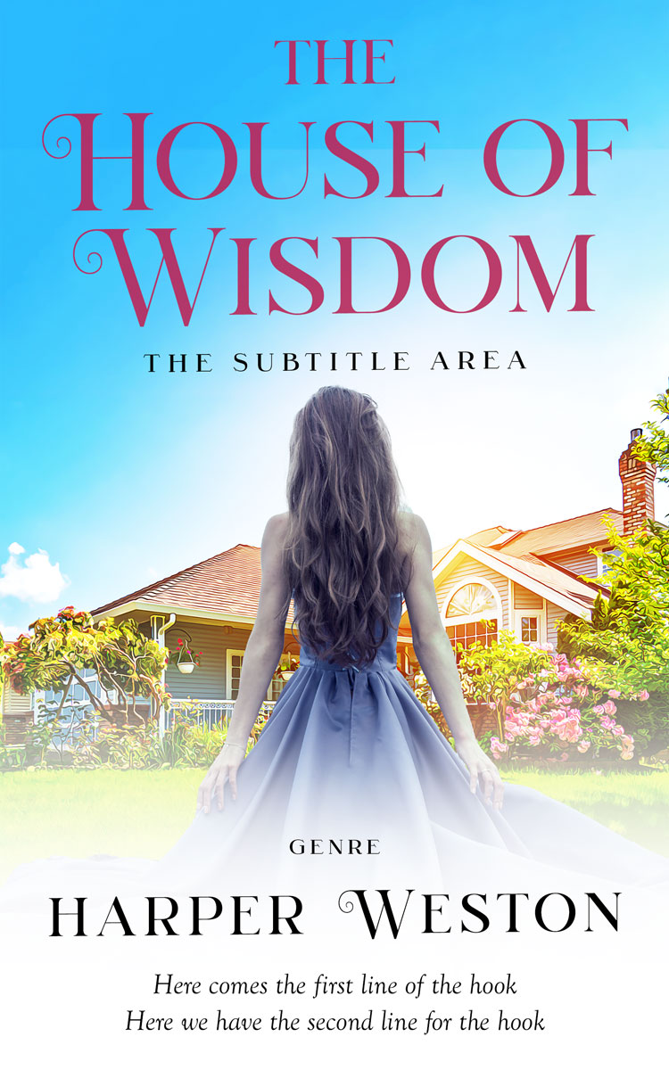 2D view of Curious Blue #23522 - Premade Royal Romance Book Cover