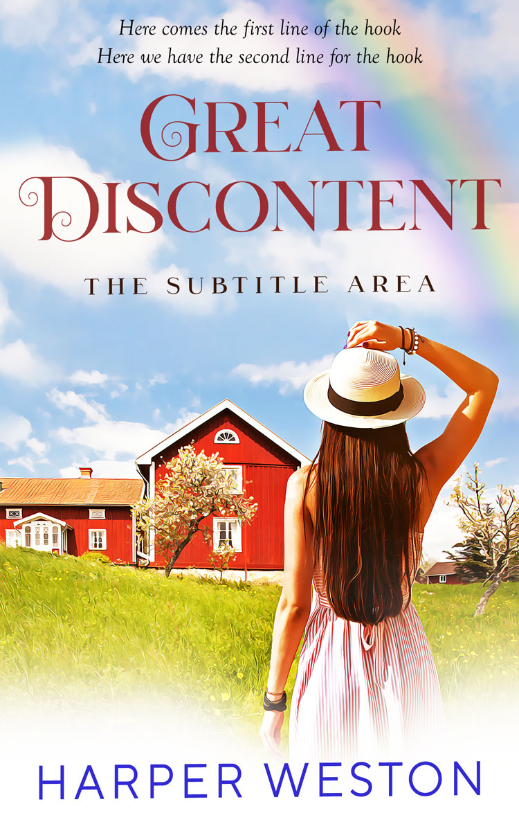 2D view of Geyser #23526 - Premade Literary Fiction Book Cover