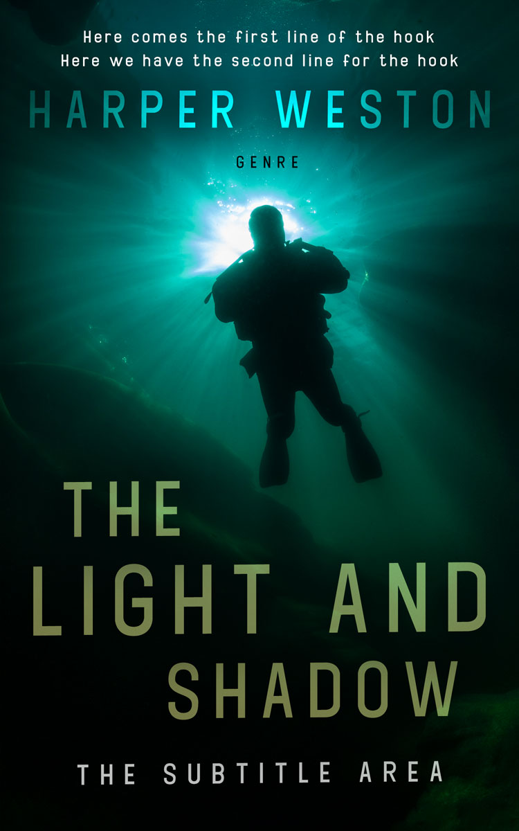 2D view of Premade Erotica Book Cover - Bottle Green