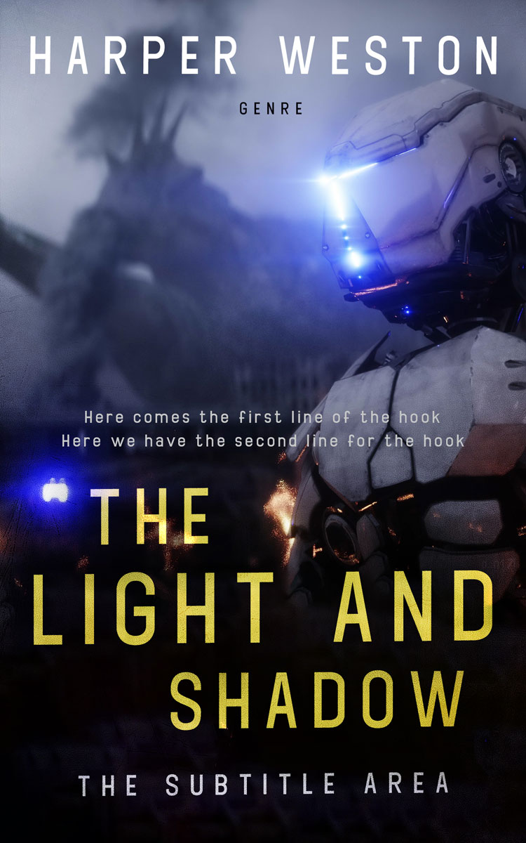 2D view of Premade Apocalyptica Book Cover - Mirage