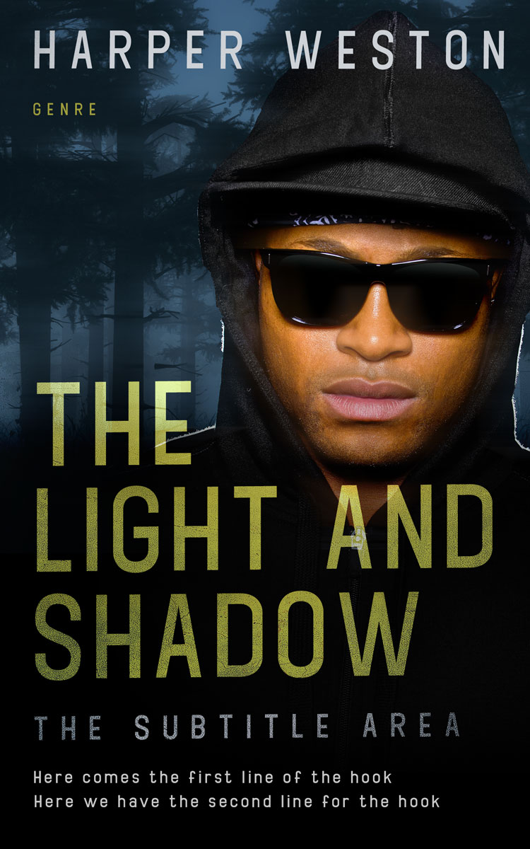 2D view of Black #23602 - Premade Mystery & Thriller & Suspense Book Cover