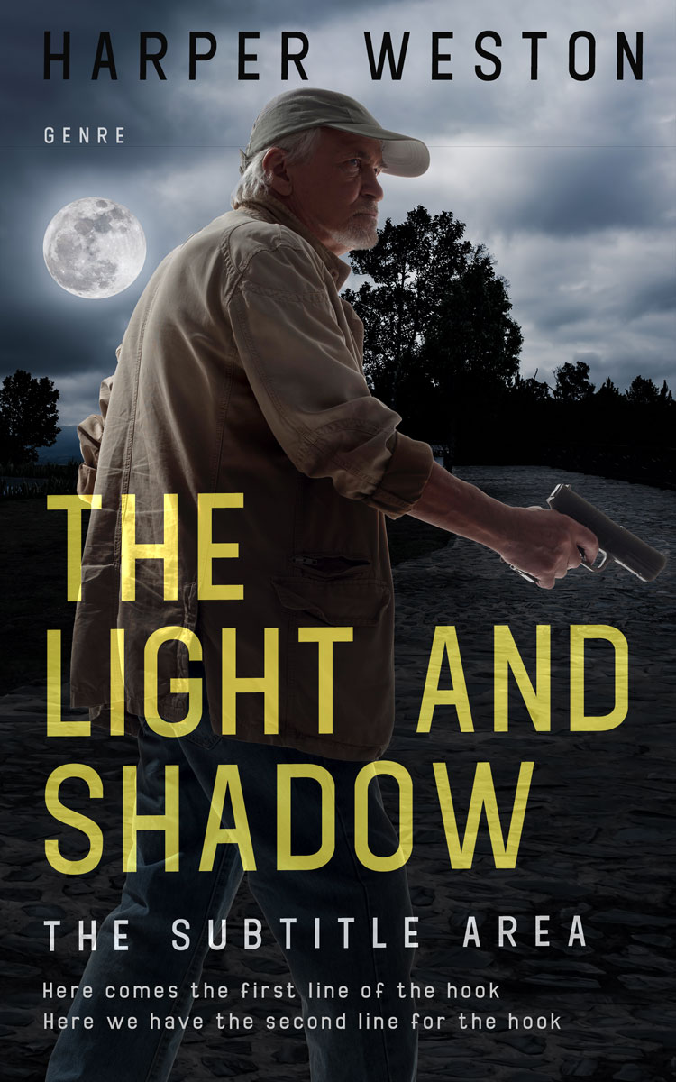 2D view of Taupe Gray #23605 - Premade Mystery & Thriller & Suspense Book Cover