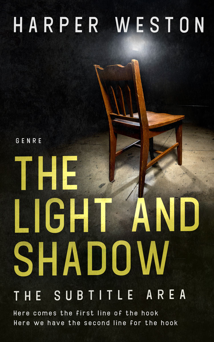 2D view of Premade Mystery & Thriller & Suspense Book Cover - Laser