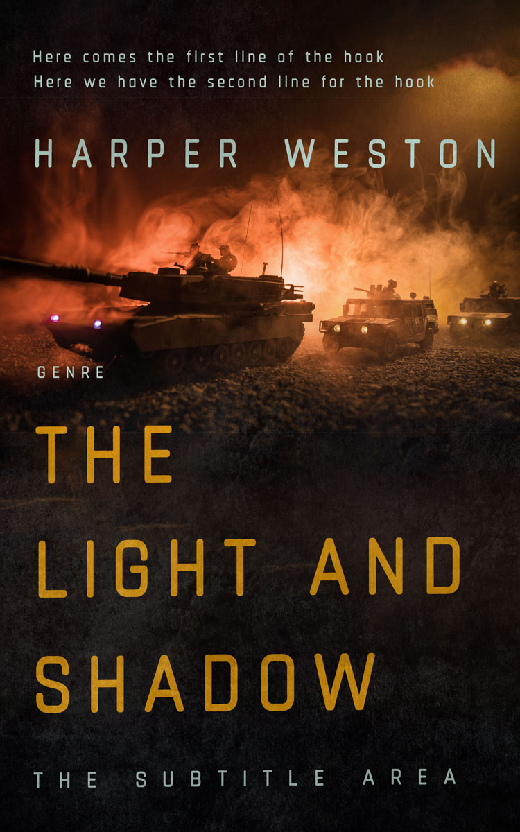 2D view of Premade Apocalyptica Book Cover - Night Rider