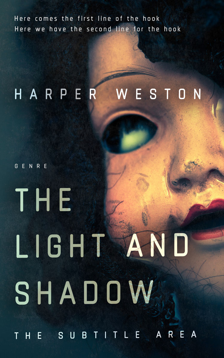 2D view of Antique Brass #23631 - Premade Horror Book Cover