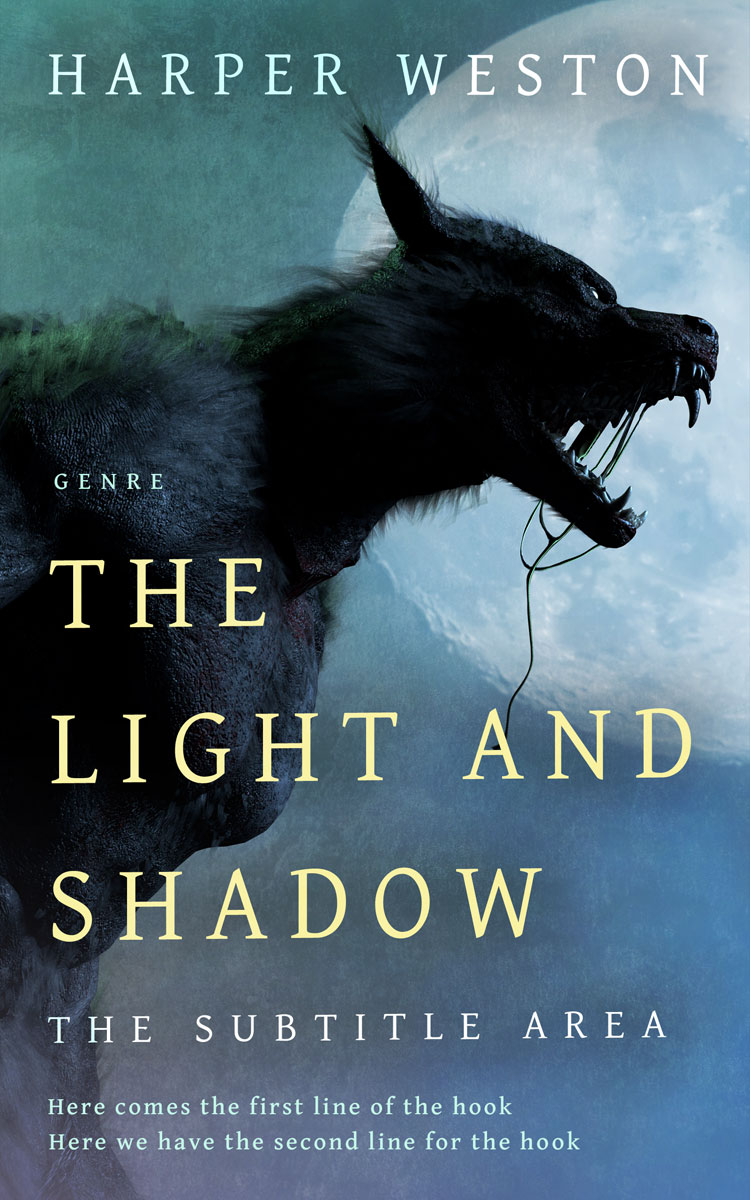 2D view of Blue Bayoux #23636 - Premade Horror Book Cover