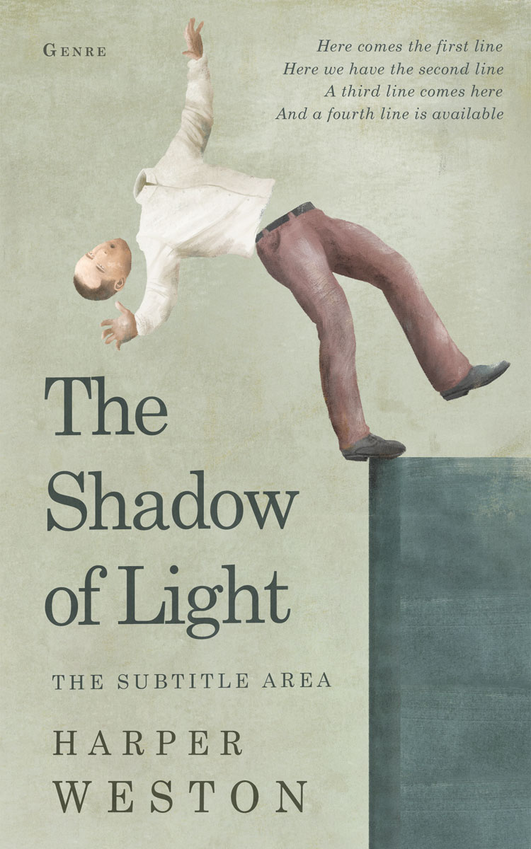 2D view of Premade Surreal Book Cover - Foggy Gray