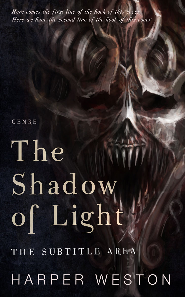 2D view of Cod Gray #23706 - Premade Abstract Book Cover