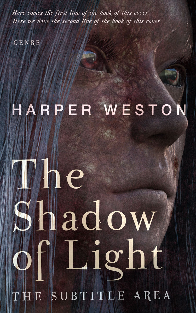 2D view of Premade Horror Book Cover - Thunder