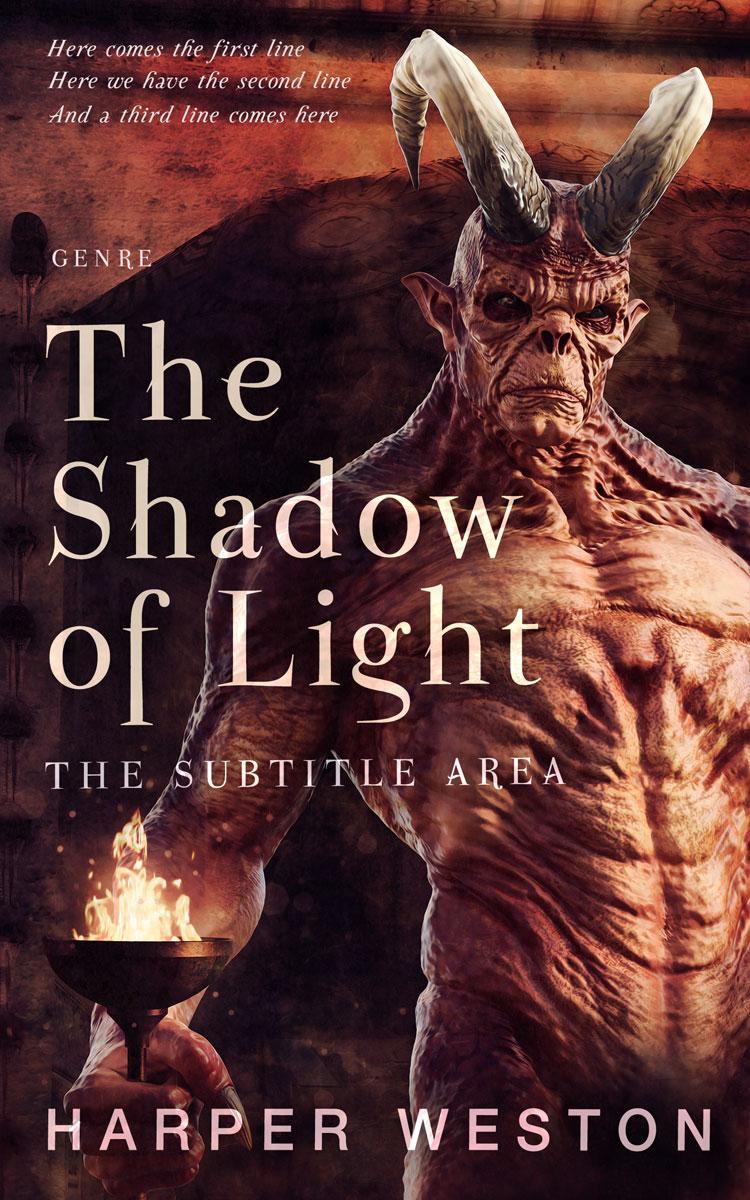 2D view of Premade Horror Book Cover - Tamarind