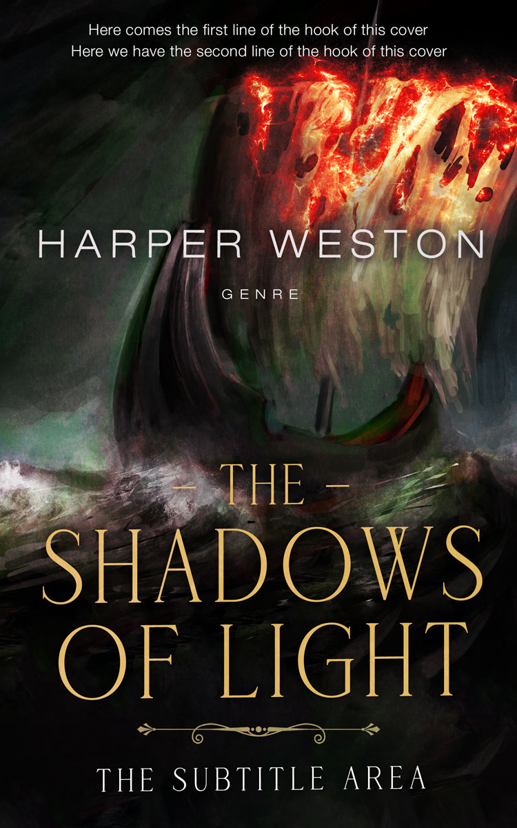 2D view of Rangoon Green #23723 - Premade Fantasy Book Cover