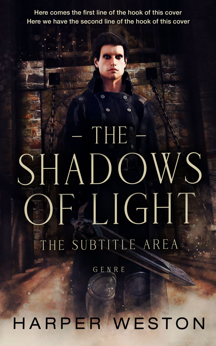 2D view of Premade Historical Book Cover - Indian Khaki