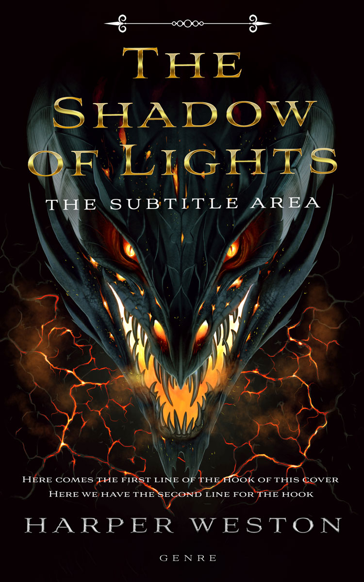 2D view of Zeus #23746 - Premade Fantasy Book Cover