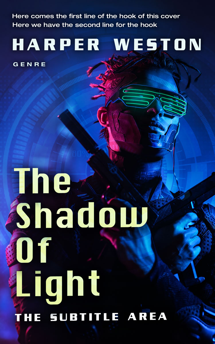 2D view of Ebony #23766 - Premade Apocalyptica Book Cover