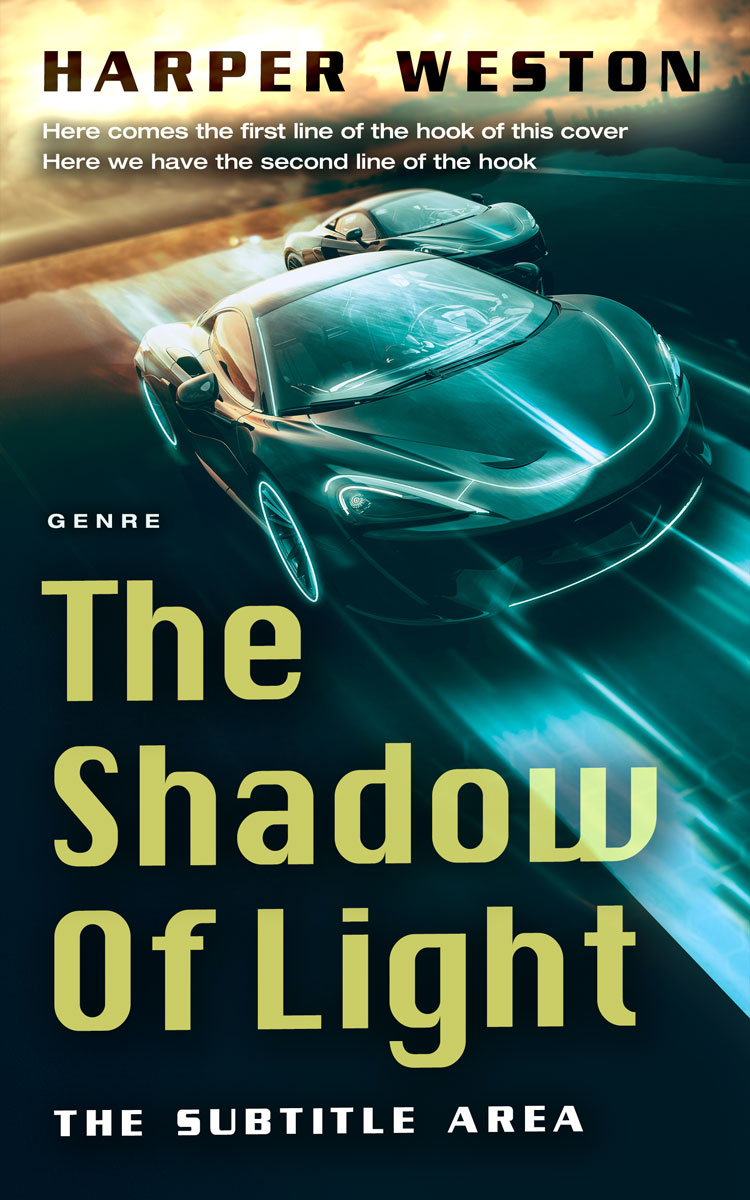 2D view of Premade Action & Adventure Book Cover - Firefly