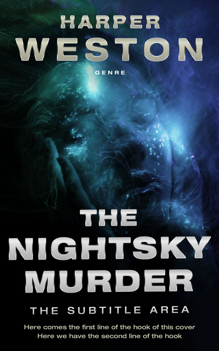 2D view of Ebony #23789 - Premade Fantasy Book Cover