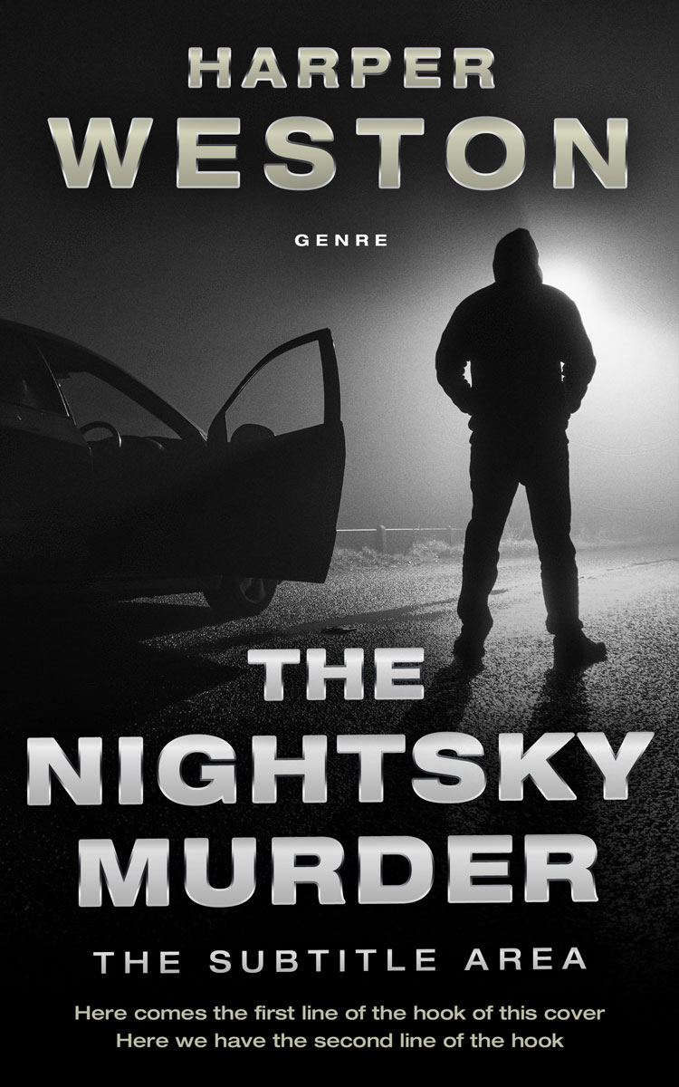 2D view of Gray Nickel #23790 - Premade Mystery & Thriller & Suspense Book Cover