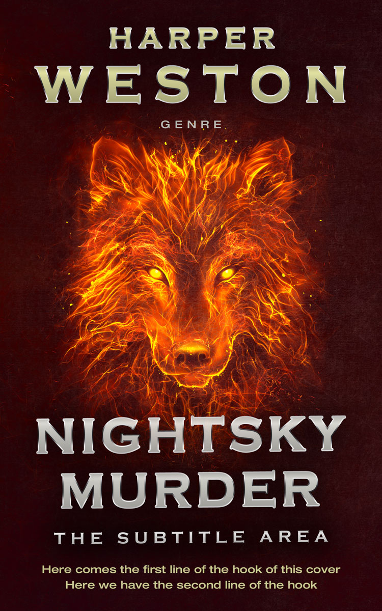 2D view of Raw Sienna #23795 - Premade Fantasy Book Cover