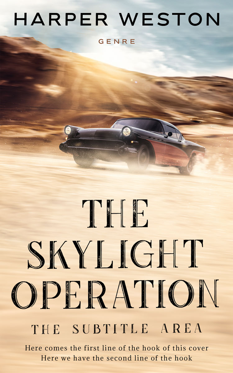 2D view of Double Spanish White #23810 - Premade Travel Book Cover