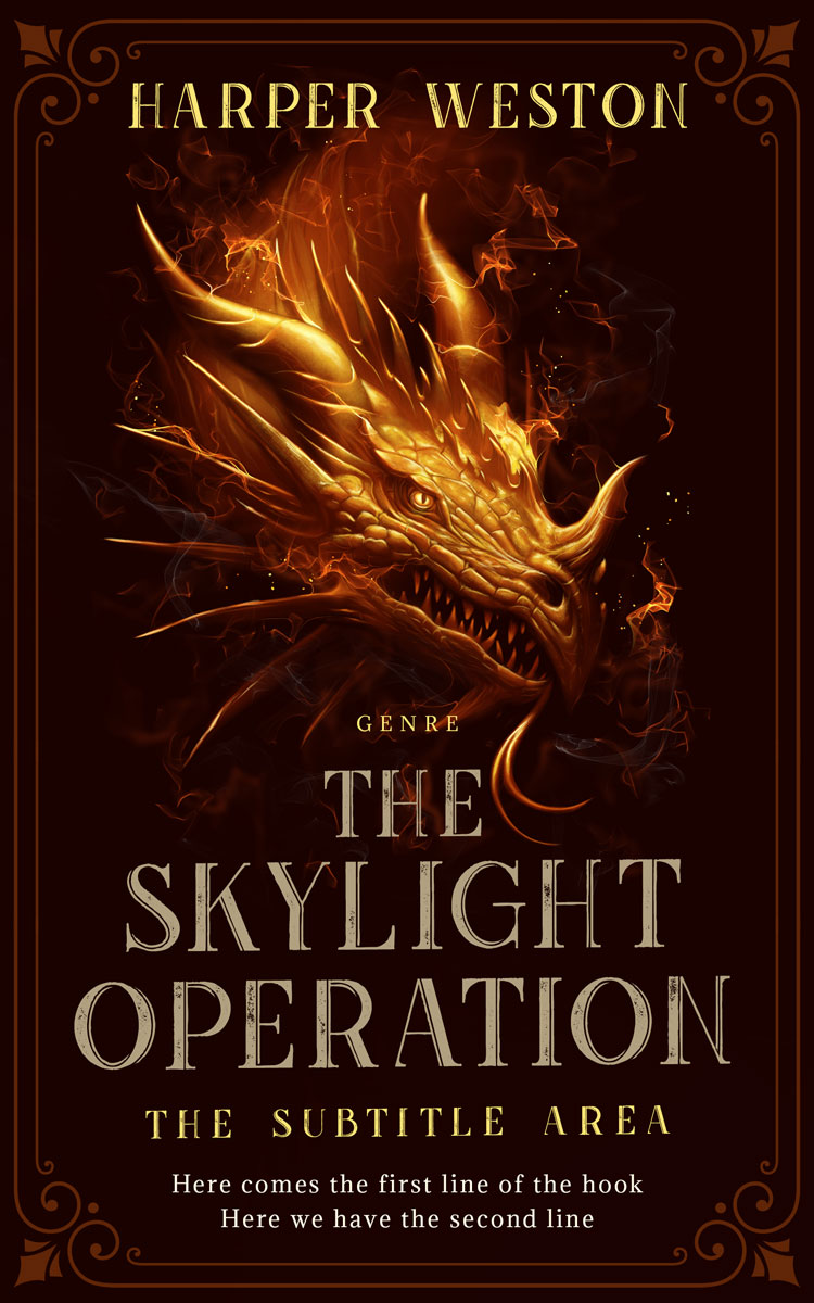 2D view of Wood Bark #23811 - Premade Fantasy Book Cover