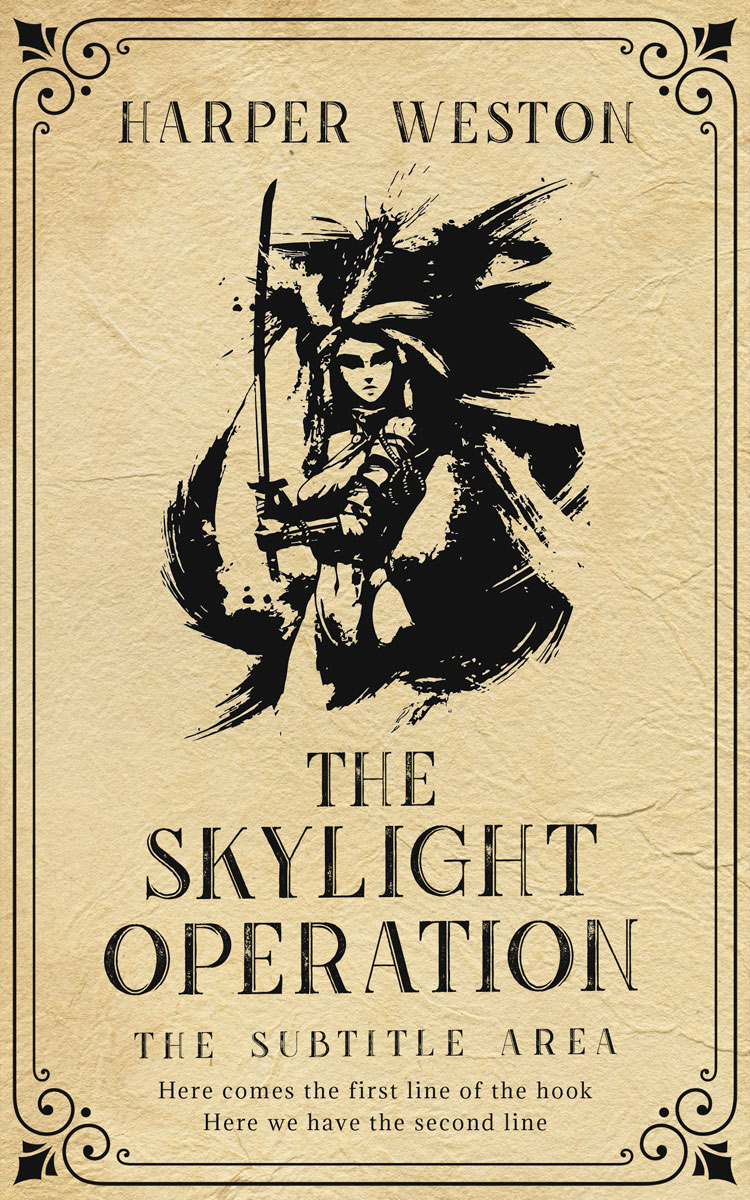 2D view of Zombie #23815 - Premade Fantasy Book Cover