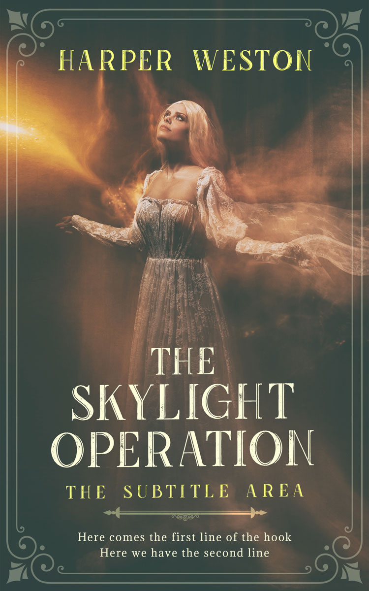 2D view of Fuscous Gray #23816 - Premade Fantasy Book Cover