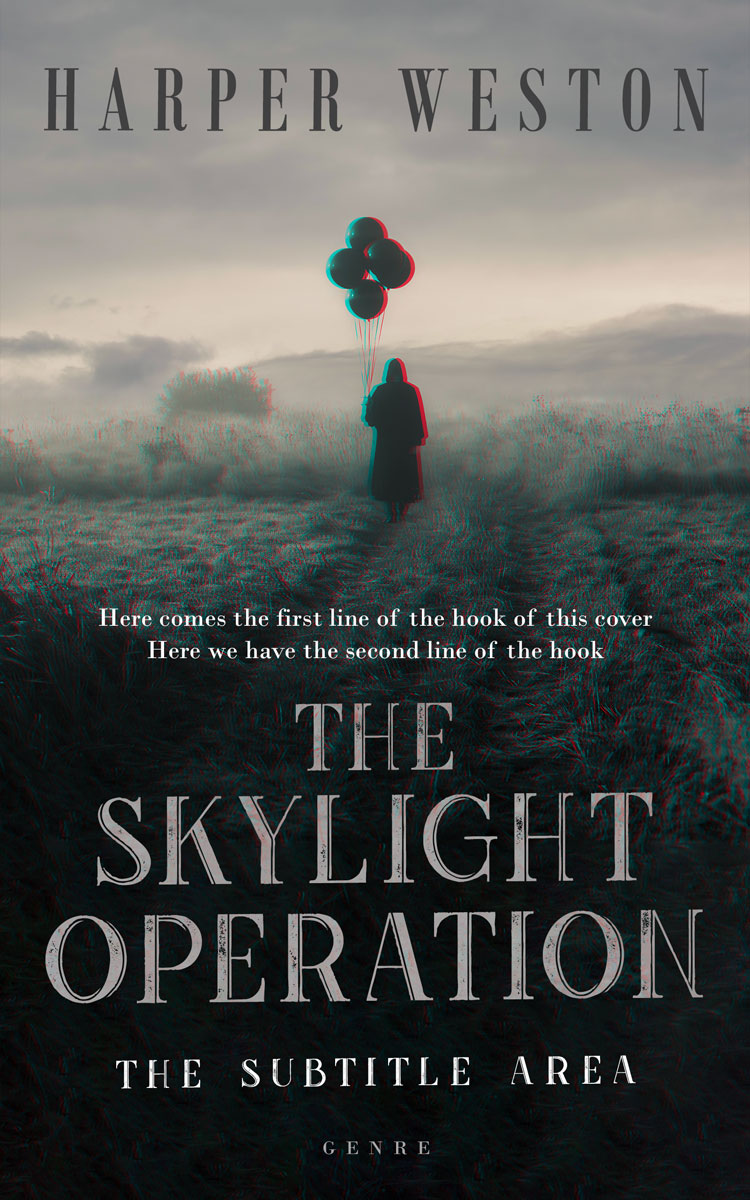 2D view of Premade Horror Book Cover - Silk