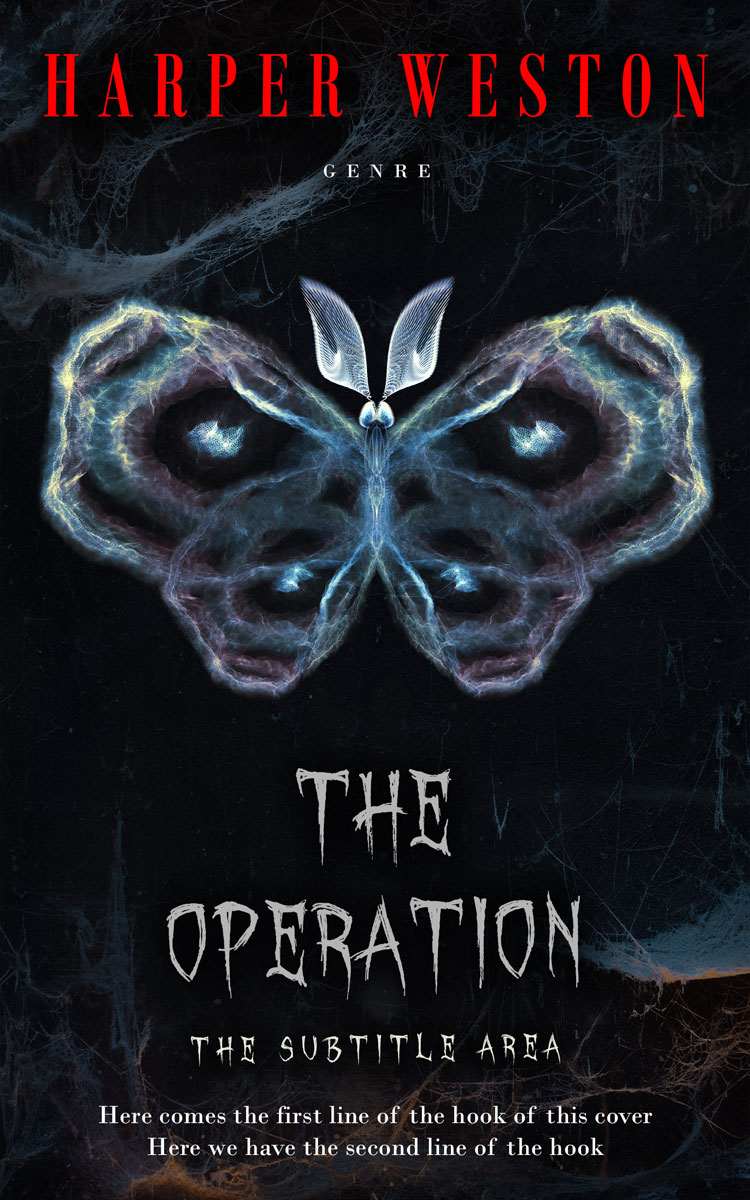 2D view of Premade Horror Book Cover - Woodsmoke