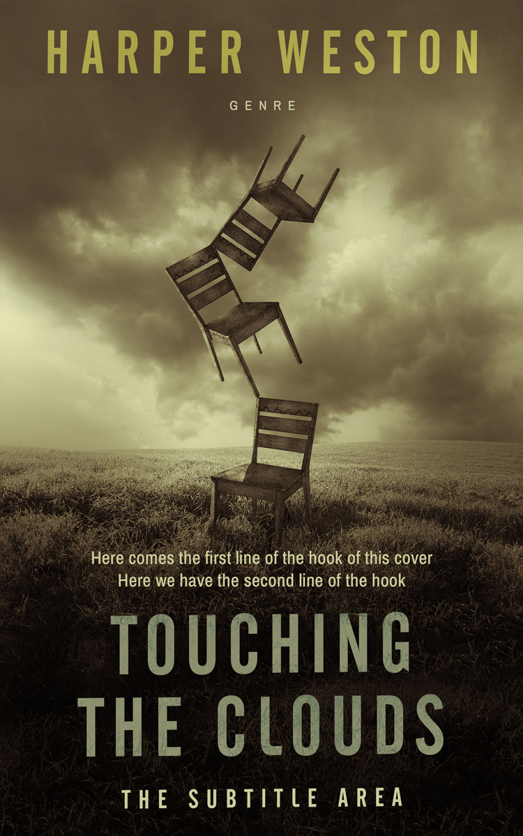 2D view of Premade Abstract Book Cover - Birch