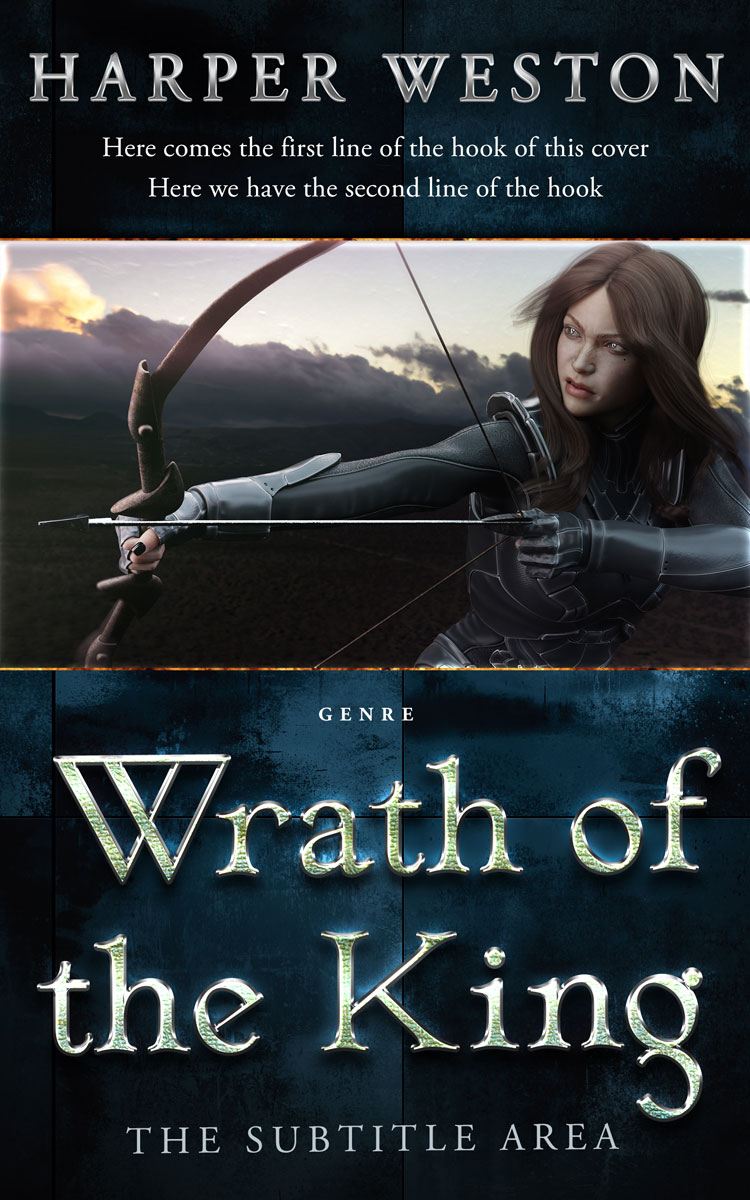 2D view of Bunker #23854 - Premade Fantasy Book Cover