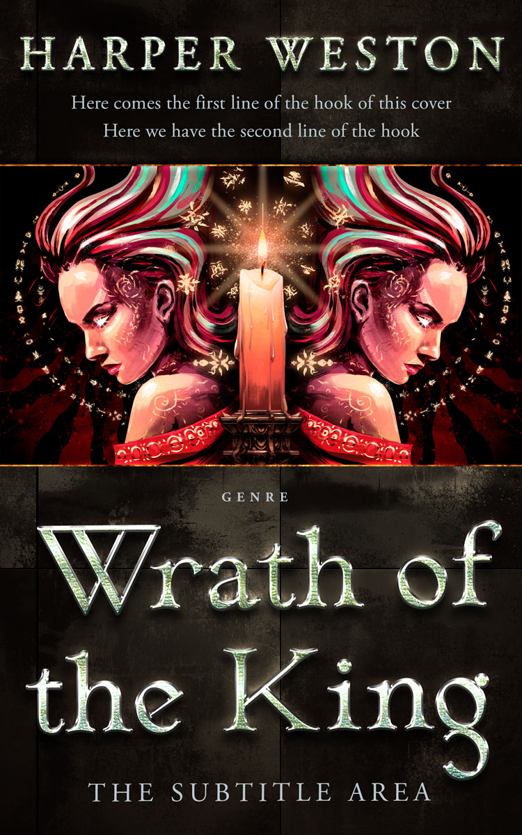 2D view of Premade Fantasy Book Cover - My Pink