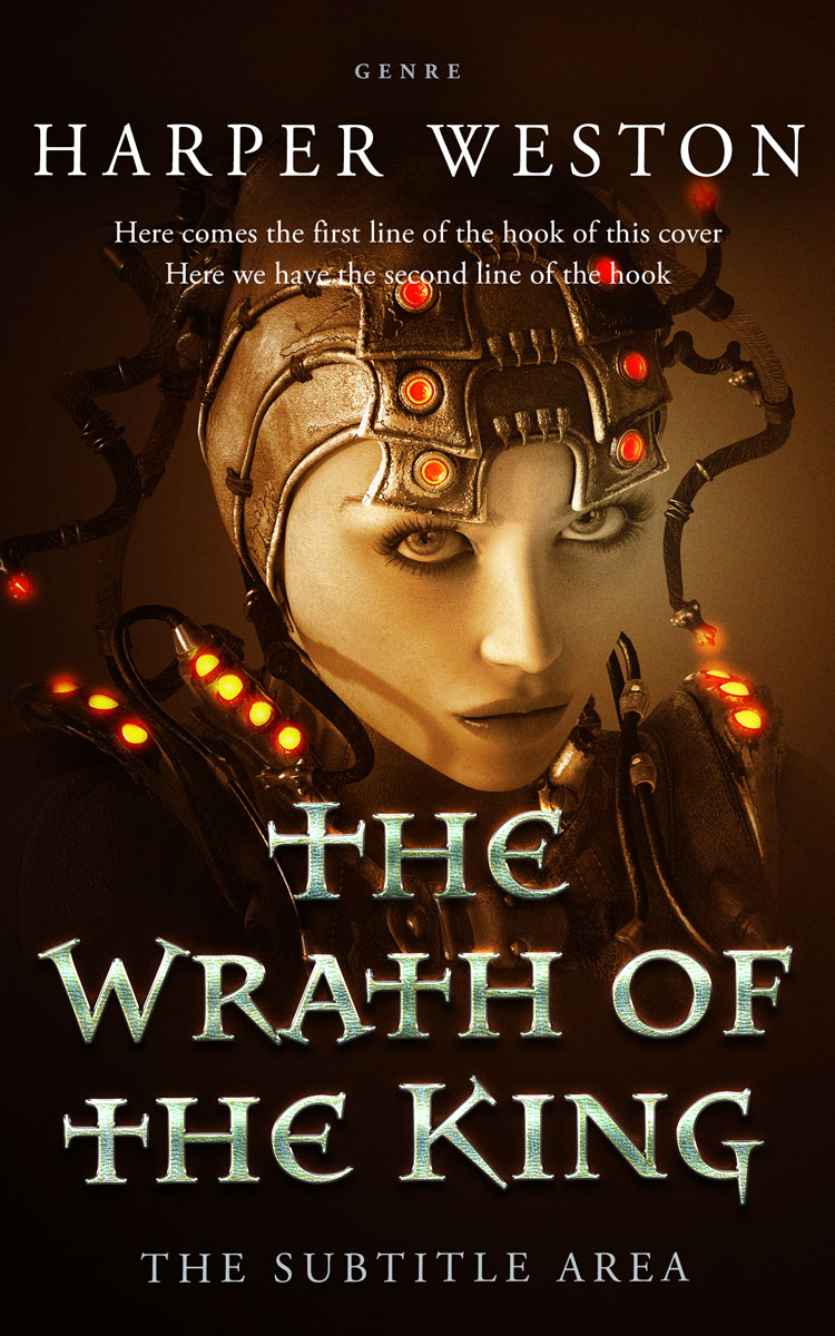 2D view of Creole #23861 - Premade Science Fiction Book Cover