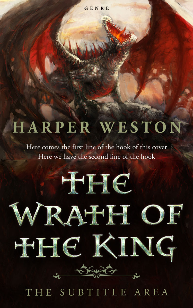 2D view of Night Rider #23871 - Premade Fantasy Book Cover