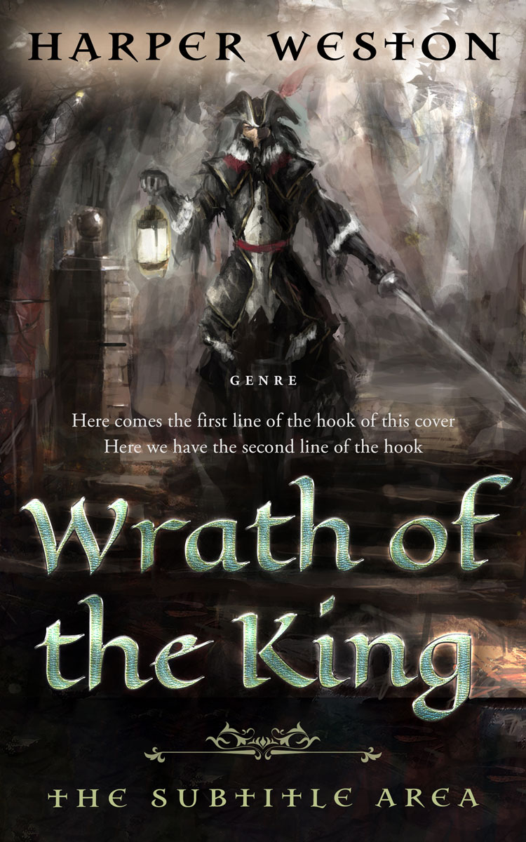 2D view of Cocoa Brown #23873 - Premade Fantasy Book Cover