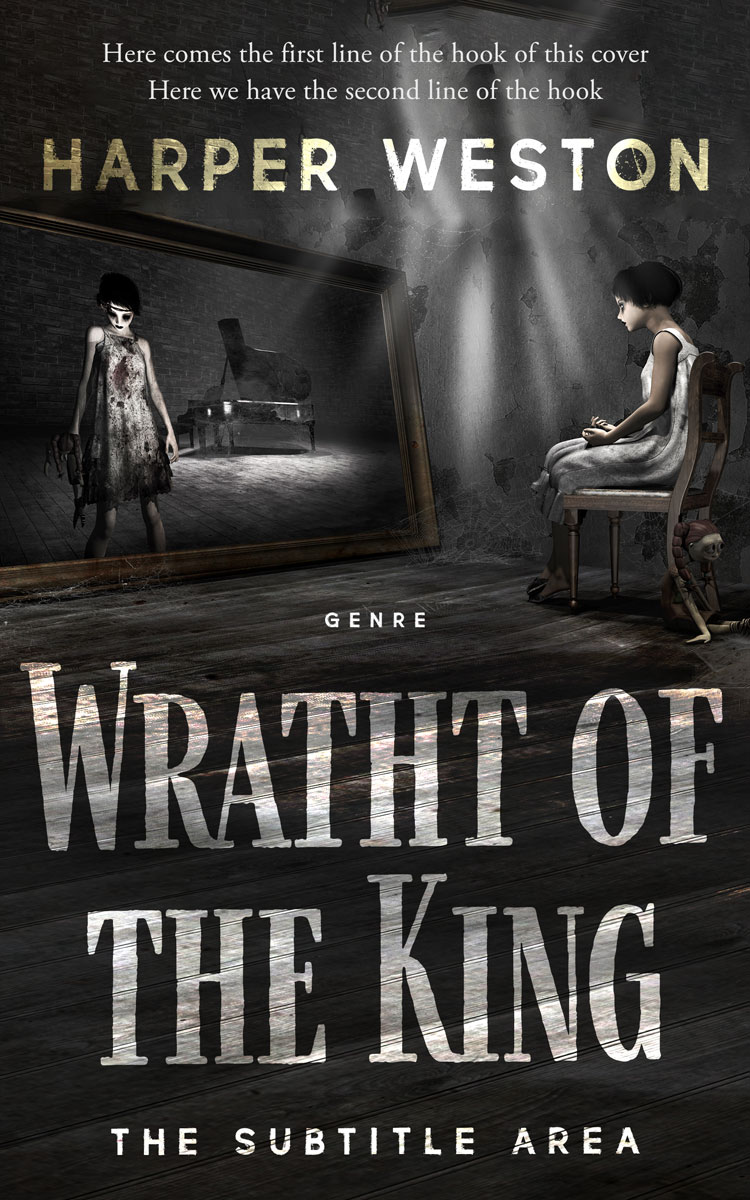 2D view of Tuatara #23884 - Premade Fantasy Book Cover