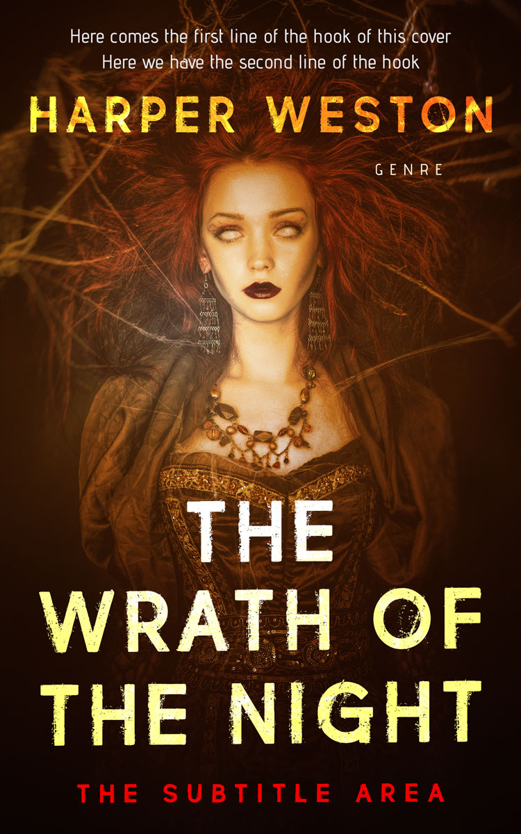 2D view of Wood Bark #23889 - Premade Horror Book Cover