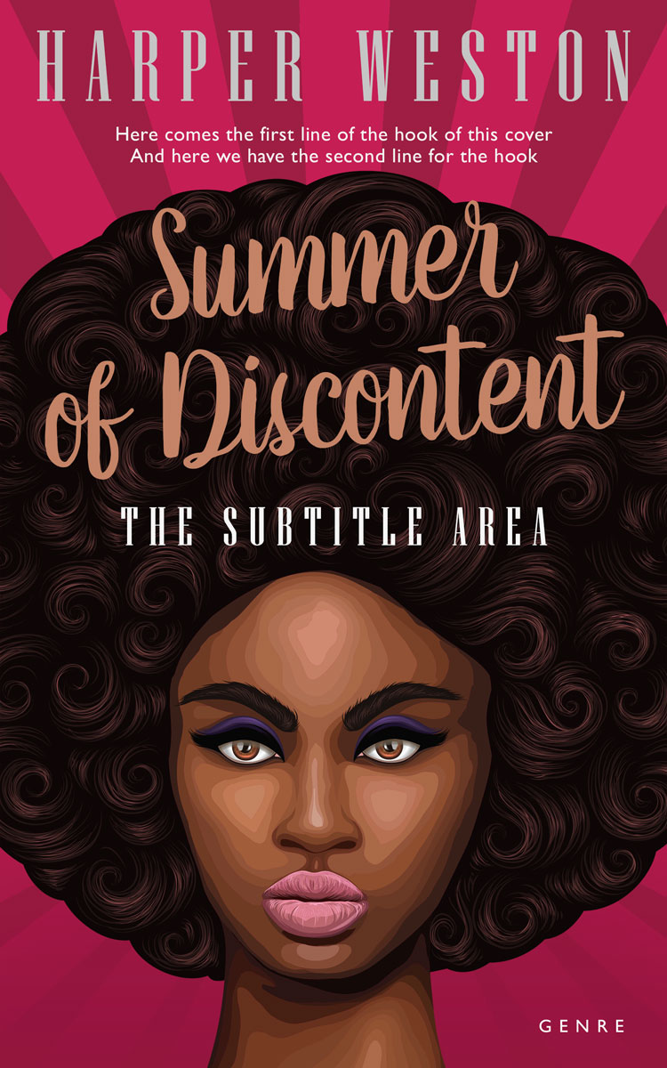 2D view of Premade Chick Lit Book Cover - Fuzzy Wuzzy Brown