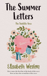 2D view of Ebb #24009 - Premade Romance Book Cover